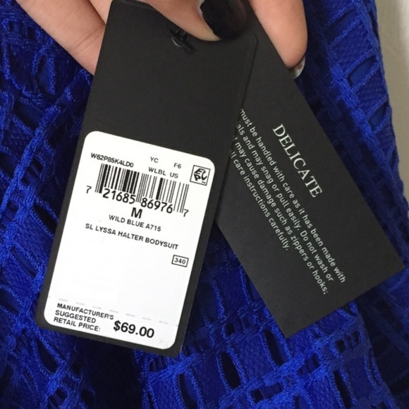 Guess Cobalt Blue Bodysuit NWT - Picture 2 of 6
